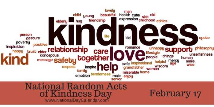 National Random Acts of Kindness Day February